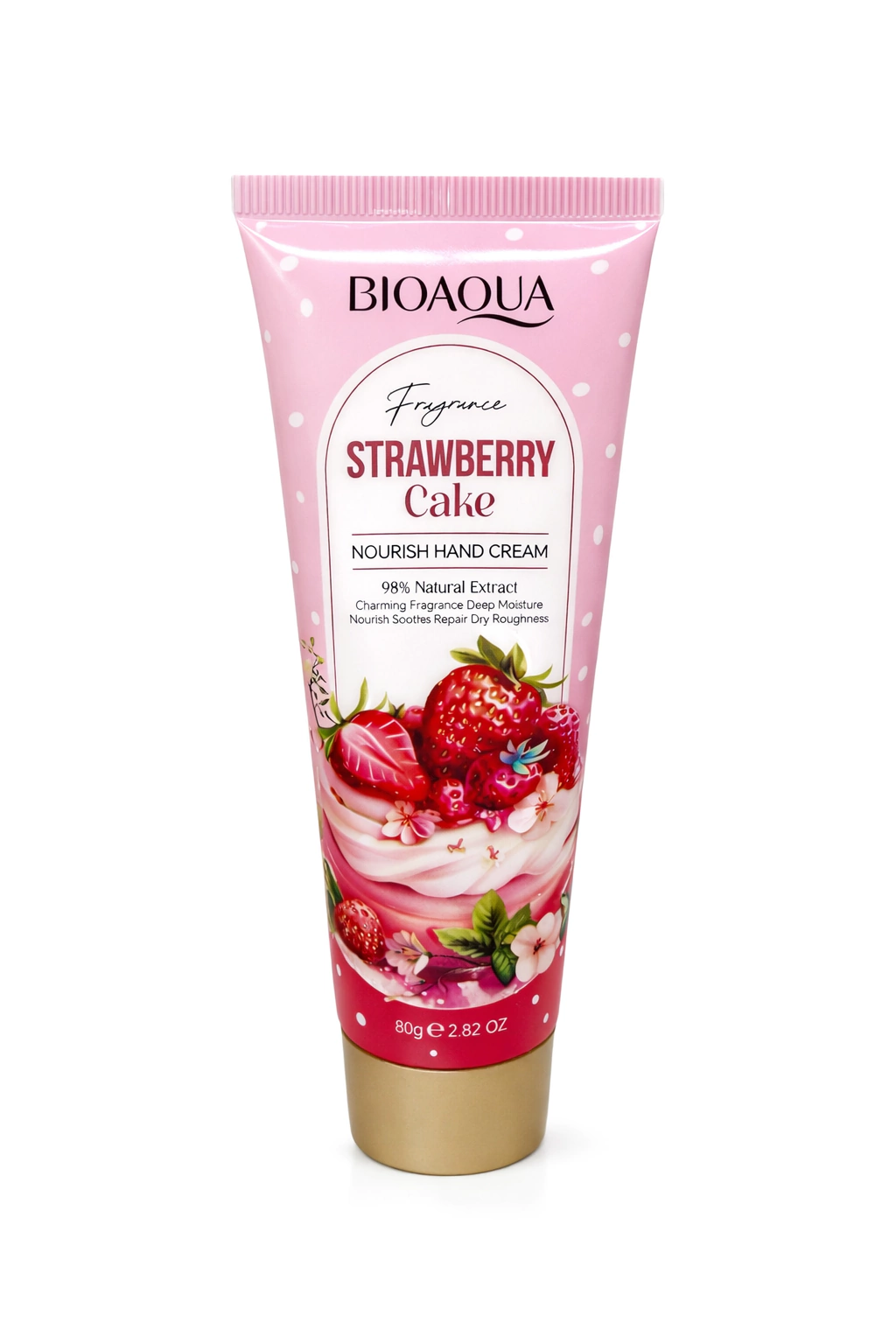 Crema de manos moist hand frutilla Bioaqua 80g